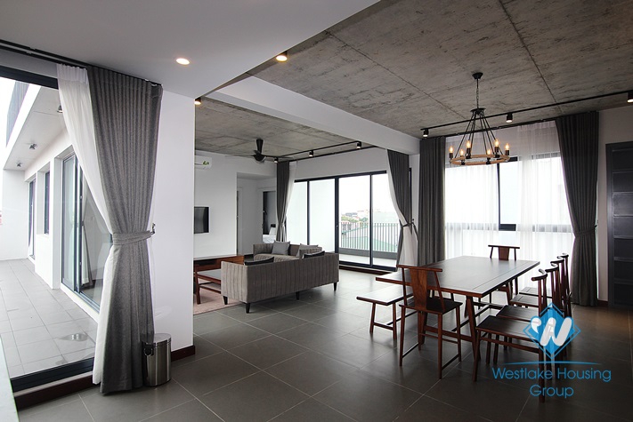 Lake view superior 5 bedroom apartment for rent in Tu Hoa, Tay Ho, Ha Noi