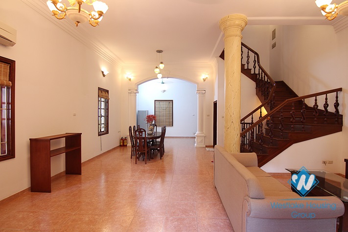 Nice house with small yard for rent in To Ngoc Van st, Tay Ho, Ha Noi