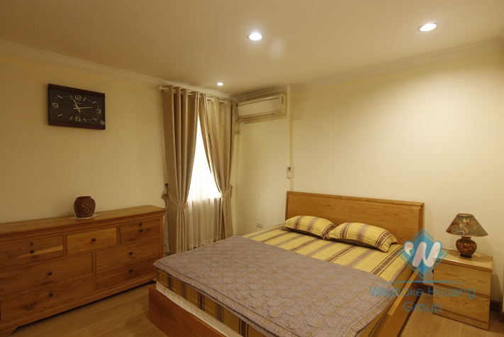 Top floor one bedroom apartment for rent near Lottle Tower, Ba Dinh, Hanoi.