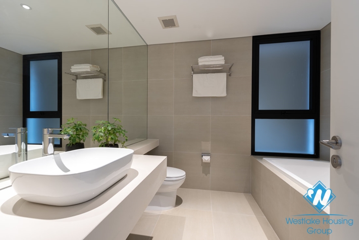 Sleek and modern design one bedroom apartment for rent on To Ngoc Van, Tay Ho, Hanoi