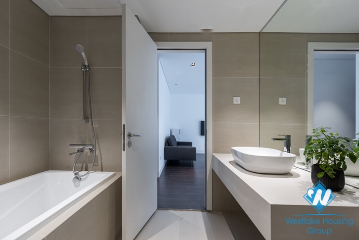 Sleek and modern design one bedroom apartment for rent on To Ngoc Van, Tay Ho, Hanoi