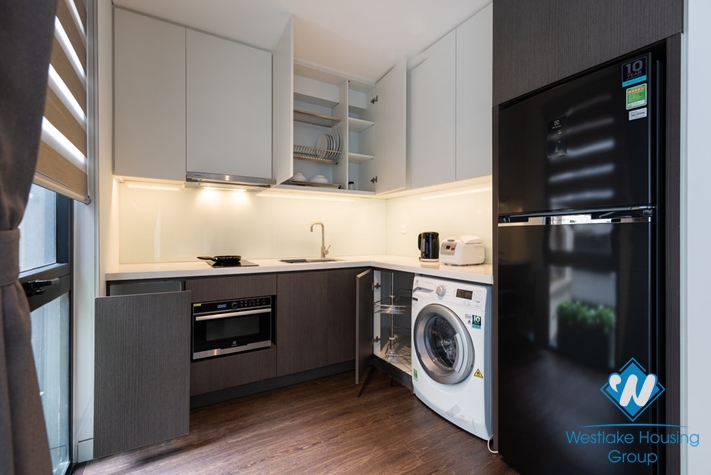 Sleek and modern design one bedroom apartment for rent on To Ngoc Van, Tay Ho, Hanoi