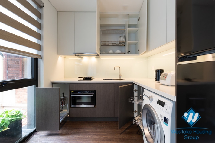 Sleek and modern design one bedroom apartment for rent on To Ngoc Van, Tay Ho, Hanoi