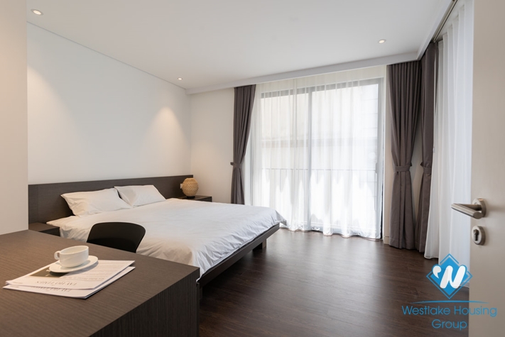 Sleek and modern design one bedroom apartment for rent on To Ngoc Van, Tay Ho, Hanoi