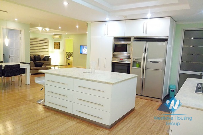 Spacious 4 bedrooms apartment for rent in E1 building, Ciputra, Hanoi