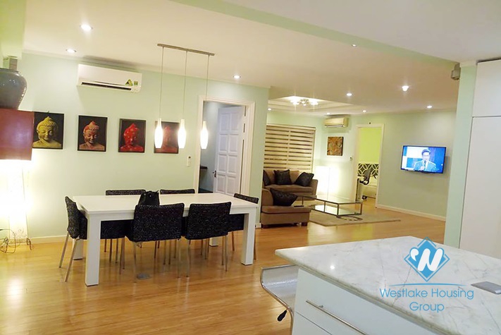 Spacious 4 bedrooms apartment for rent in E1 building, Ciputra, Hanoi
