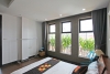 Terrace garden 1 bedroom apartment for rent in Ba Dinh, Hanoi