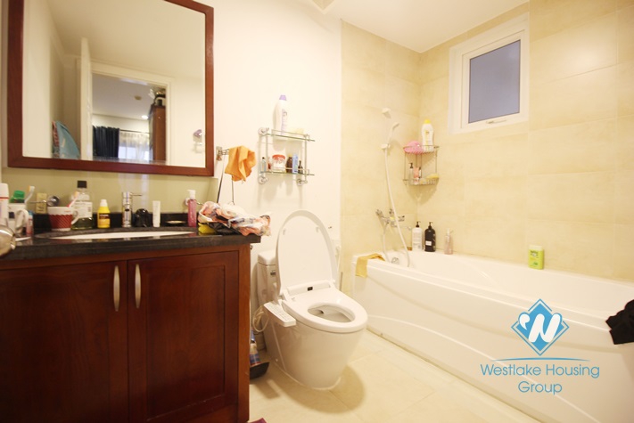 Well lit and spacious 3 bedrooms apartment for rent in Ciputra, Hanoi 