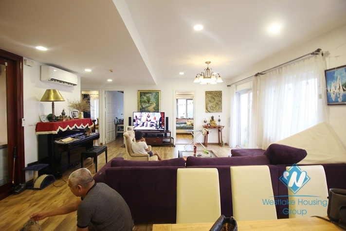 Well lit and spacious 3 bedrooms apartment for rent in Ciputra, Hanoi 
