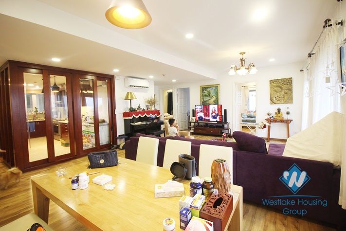 Well lit and spacious 3 bedrooms apartment for rent in Ciputra, Hanoi 