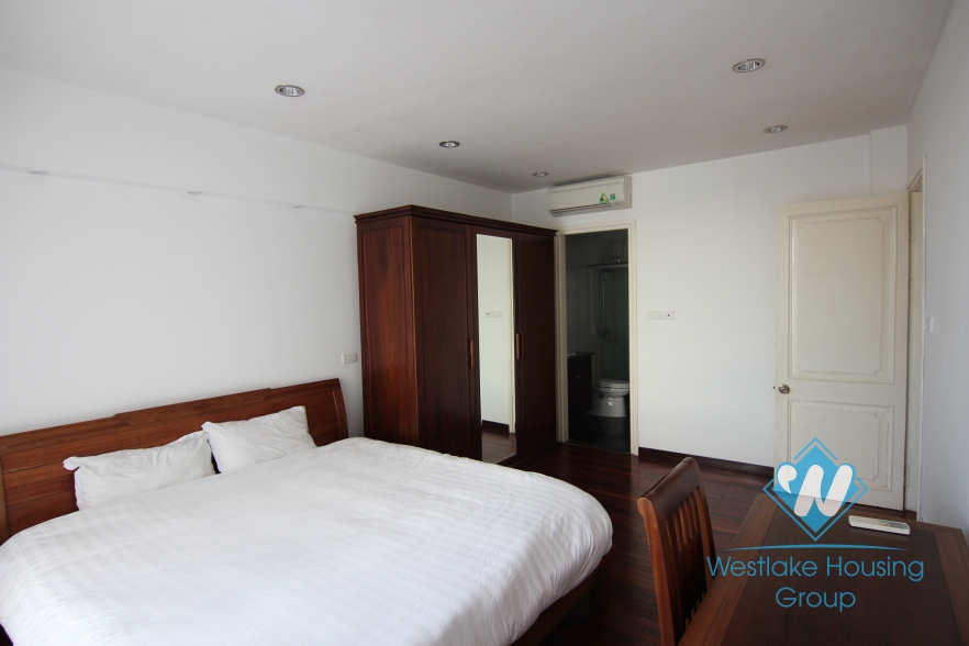 Nice apartment, one bedroom, opened kitchen for rent in Dang Thai Mai, Tay Ho district, Hanoi.