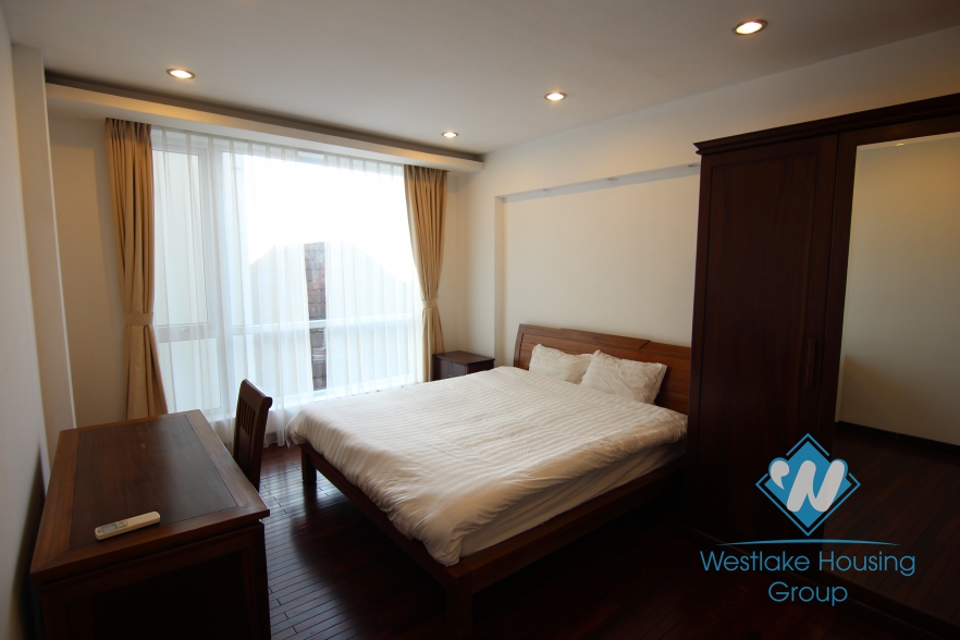 Nice apartment, one bedroom, opened kitchen for rent in Dang Thai Mai, Tay Ho district, Hanoi.