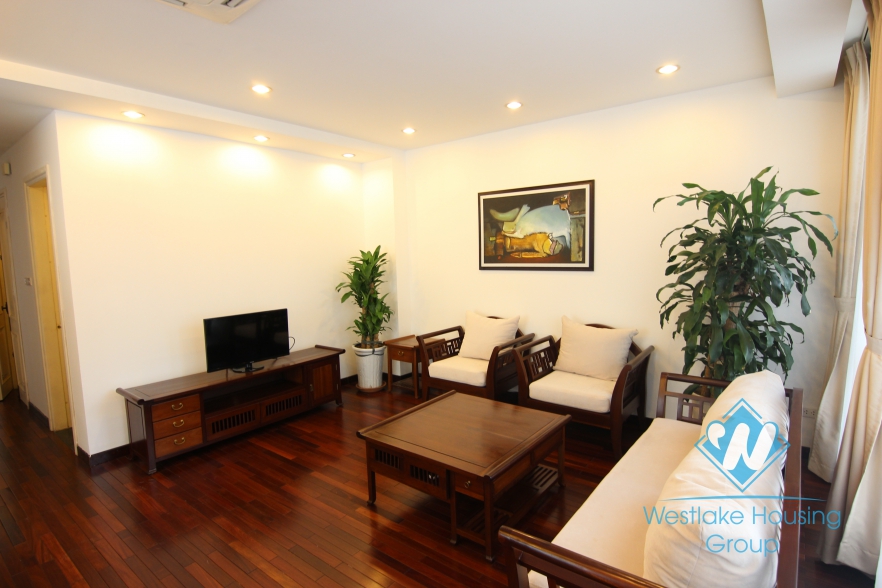 Nice apartment, one bedroom, opened kitchen for rent in Dang Thai Mai, Tay Ho district, Hanoi.