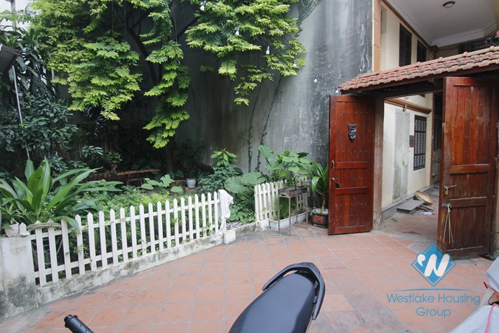 A house with small garden for rent in Ba dinh, Ha noi