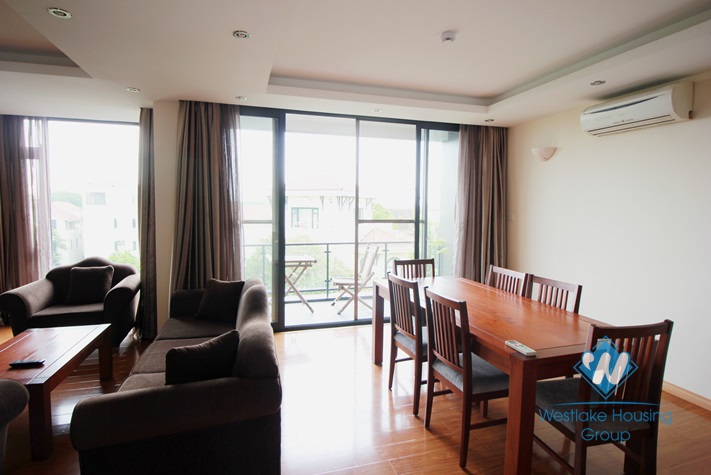 Duplex apartment for rent in Tay Ho with Westlake view balcony