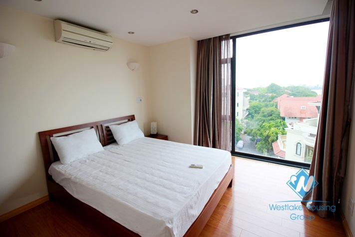 Duplex apartment for rent in Tay Ho with Westlake view balcony