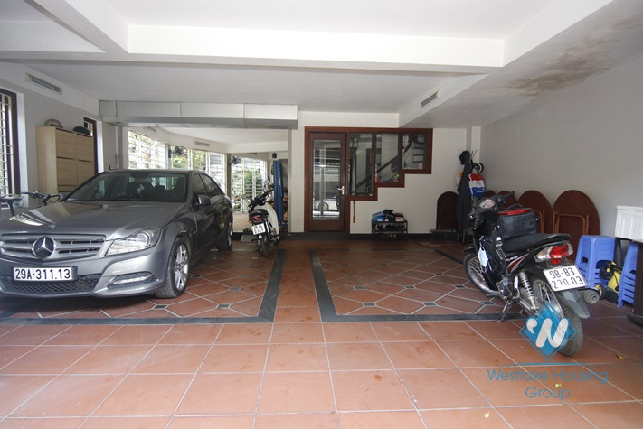 Big 05 bedrooms house with yard and nice garden for rent in Ba Dinh area.