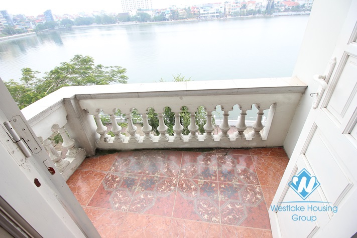 Lake view, separate 01 bedroom apartment for rent in Tay Ho, Hanoi.