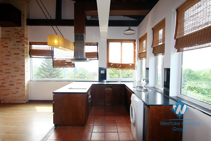 High floor apartment for rent in Tay Ho area, Ha Noi