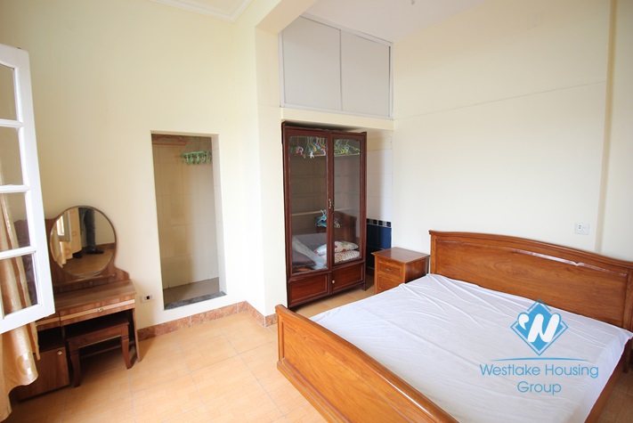 Lake view, separate 01 bedroom apartment for rent in Tay Ho, Hanoi.