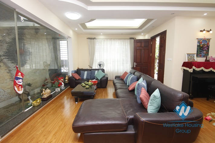 Big 05 bedrooms house with yard and nice garden for rent in Ba Dinh area.