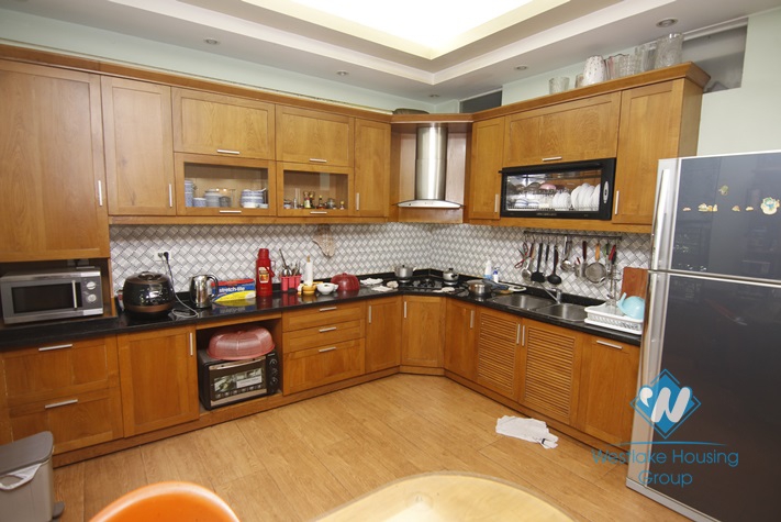 Big 05 bedrooms house with yard and nice garden for rent in Ba Dinh area.