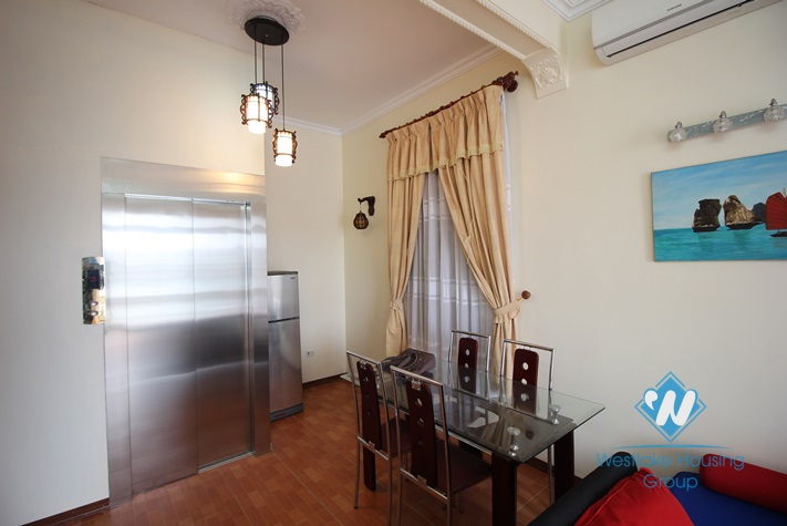 Lake view, separate 01 bedroom apartment for rent in Tay Ho, Hanoi.
