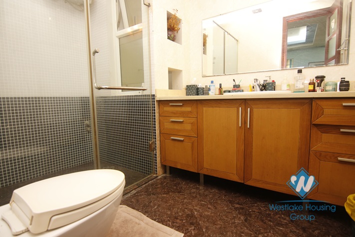 Big 05 bedrooms house with yard and nice garden for rent in Ba Dinh area.