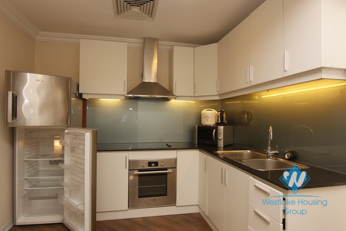 A superb and luxury 2 bedroom apartment with lake view for rent in Ba Dinh