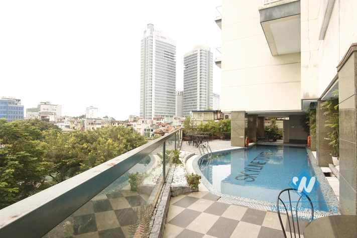 A superb and luxury 2 bedroom apartment with lake view for rent in Ba Dinh