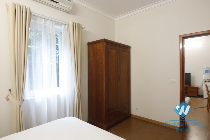 Simple apartment with small yard for rent in Ba Dinh District 