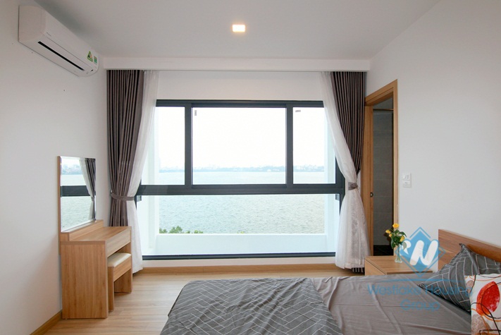 Brand new top floor apartment with lakeview for rent in Tay Ho.