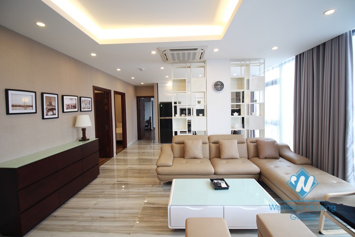 Brand new and modern apartment with 03 bedrooms for rent in Tay Ho area 