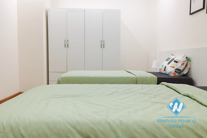 Beautiful apartment for rent in Van Cao street, Ba Dinh district.