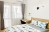 A Cozy 2 bedrooms apartment for rent in Van Cao, Ba Dinh area.