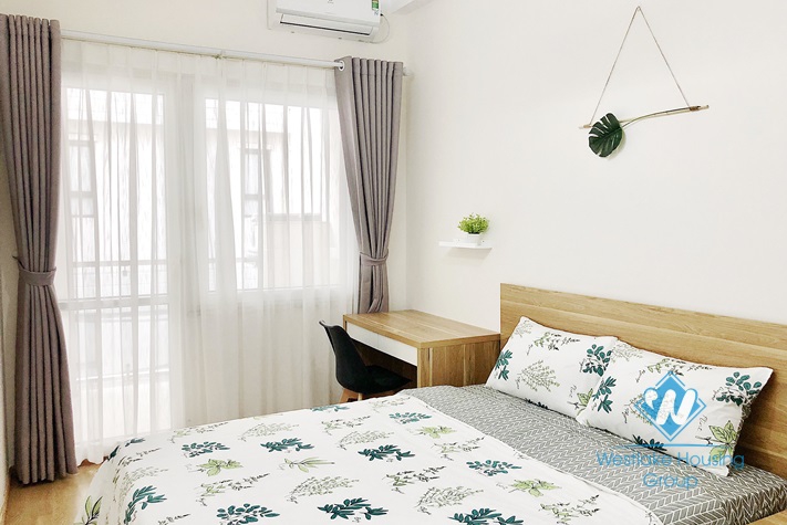 A Cozy 2 bedrooms apartment for rent in Van Cao, Ba Dinh area.