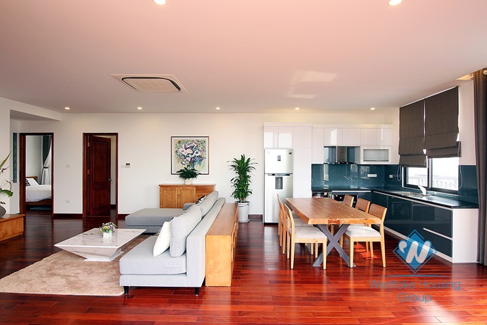 A Luxury and Morden 02 bedrooms apartment with big balcony for rent in Tay Ho area.
