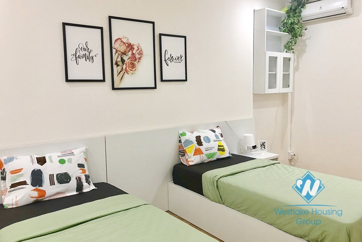 Beautiful apartment for rent in Van Cao street, Ba Dinh district.
