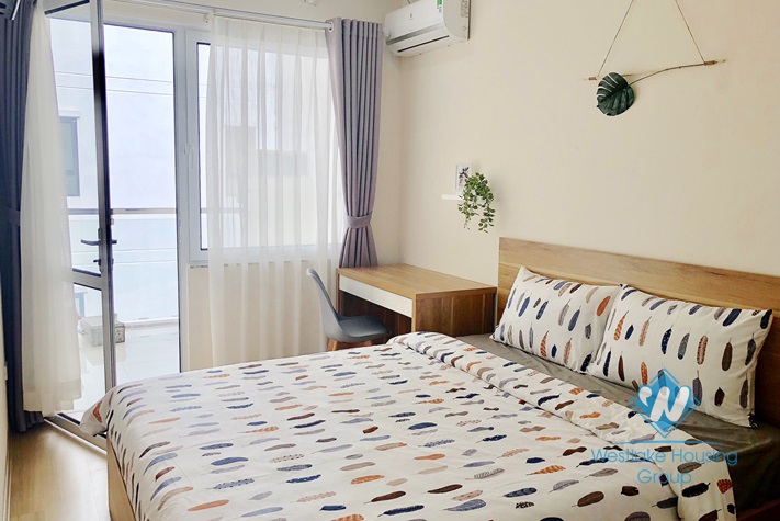 Two bedrooms apartment for rent in Van Cao st,Ba Dinh district, Hanoi