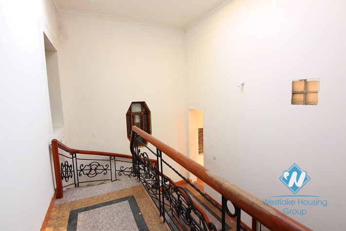 Unfurnished house for rent in Truc Bach area.