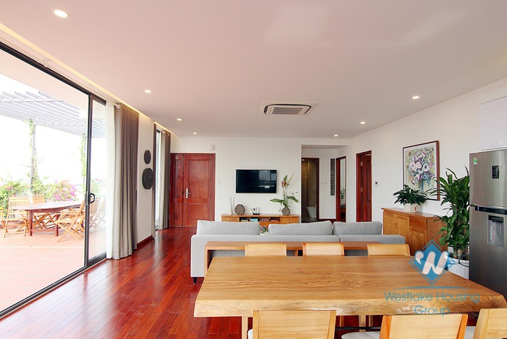 A Luxury and Morden 02 bedrooms apartment with big balcony for rent in Tay Ho area.