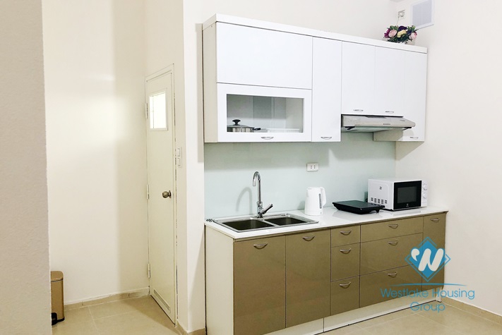 Two bedrooms apartment for rent in Van Cao st,Ba Dinh district, Hanoi