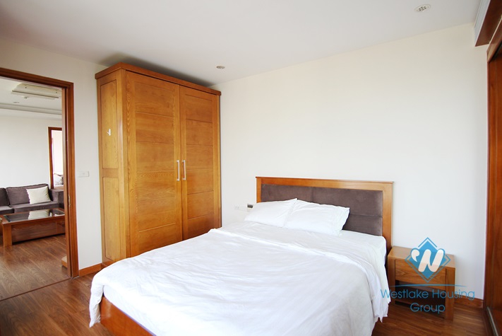 Spacious apartment with 02 bedrooms for rent in Doi Can street, Ba Dinh district.