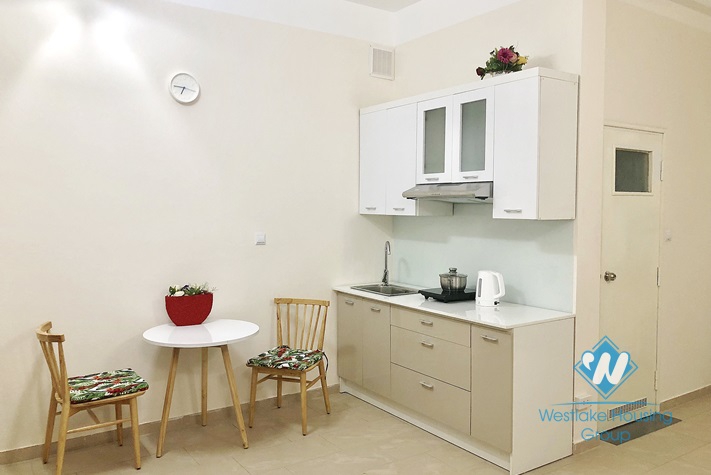 Beautiful apartment for rent in Van Cao street, Ba Dinh district.