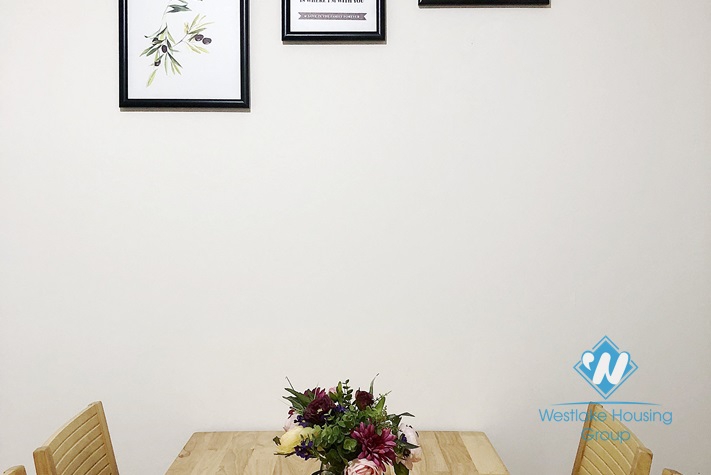 A Cozy 2 bedrooms apartment for rent in Van Cao, Ba Dinh area.