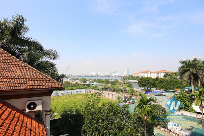Modern Apartment with nice balcony For Rent in Tay Ho area.