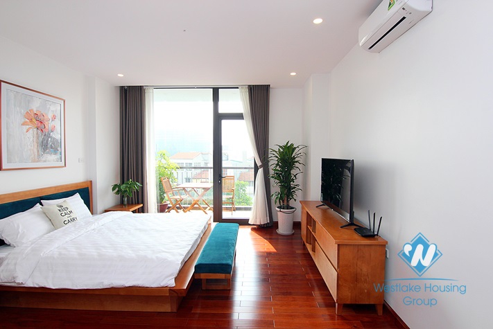 A Luxury and Morden 02 bedrooms apartment with big balcony for rent in Tay Ho area.