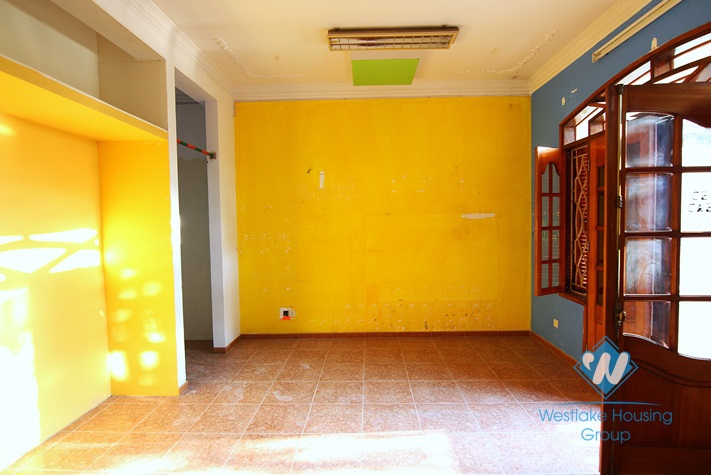 Unfurnished house for rent in Truc Bach area.