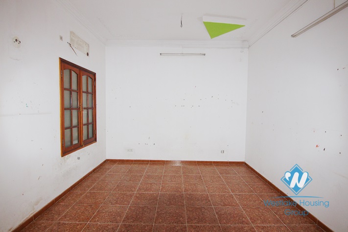 Unfurnished house for rent in Truc Bach area.