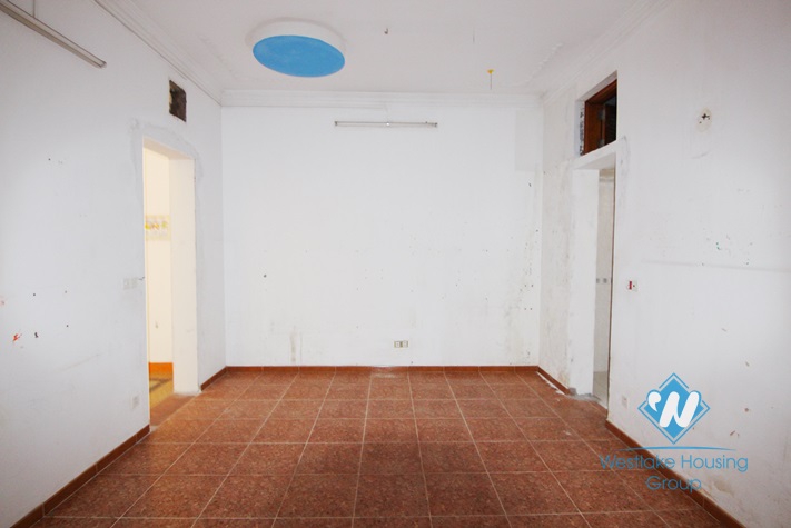 Unfurnished house for rent in Truc Bach area.